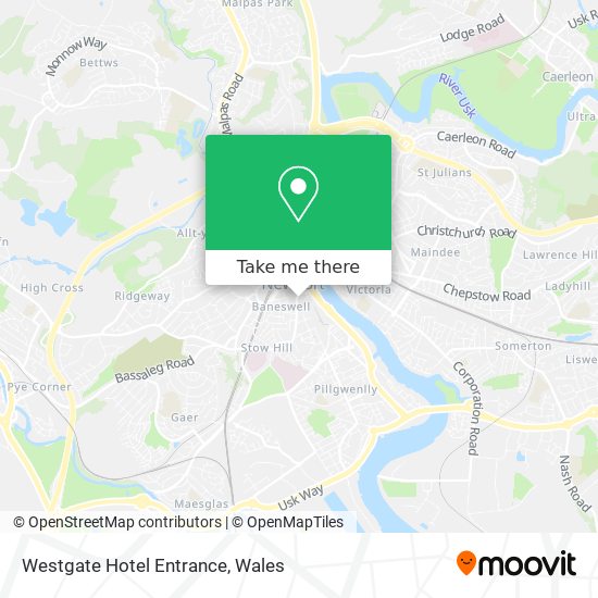 Westgate Hotel Entrance map