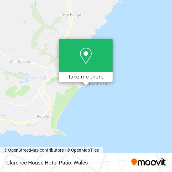 Clarence House Hotel Patio map