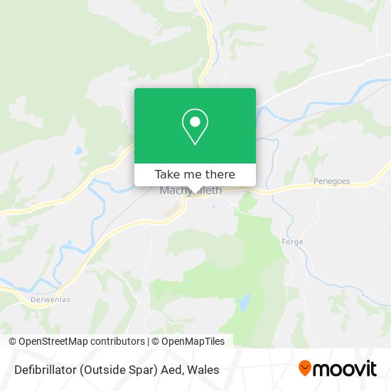 Defibrillator (Outside Spar) Aed map