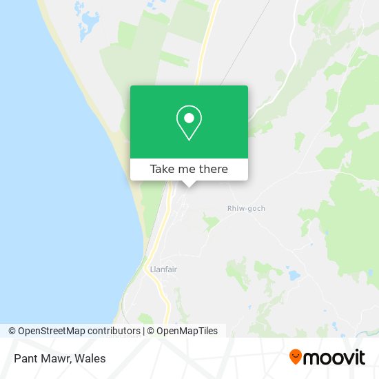 Pant Mawr map