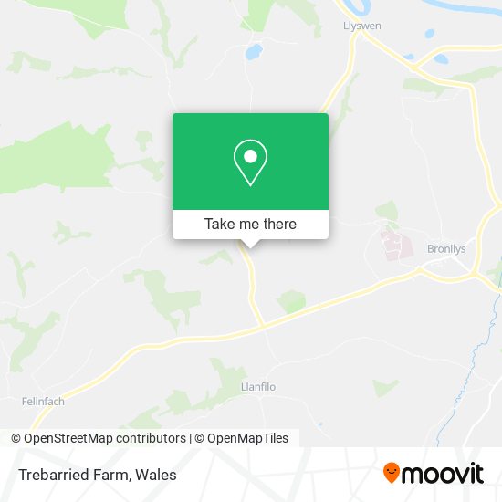 Trebarried Farm map