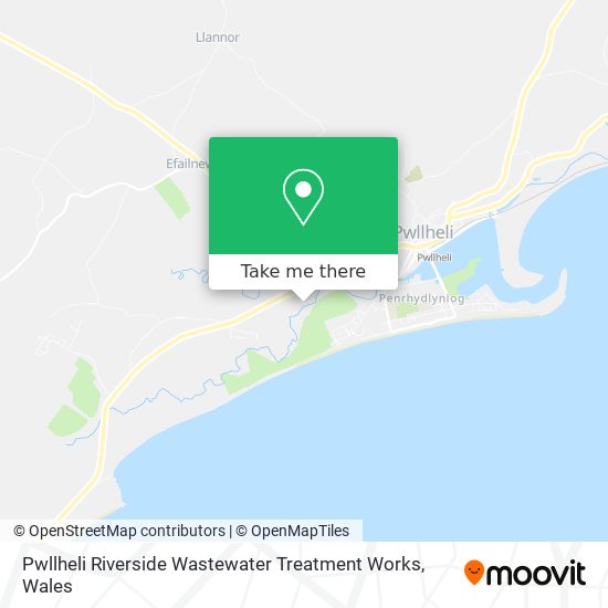 Pwllheli Riverside Wastewater Treatment Works map
