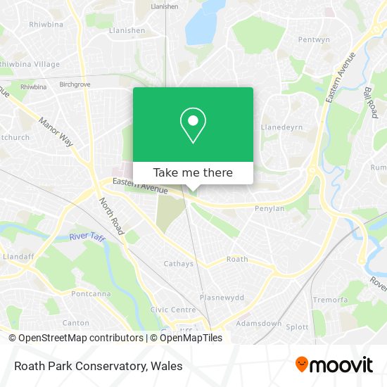 Roath Park Conservatory map