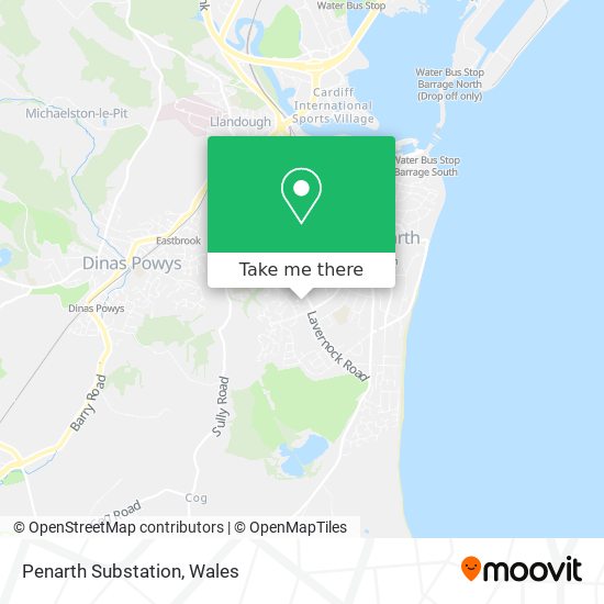 Penarth Substation map