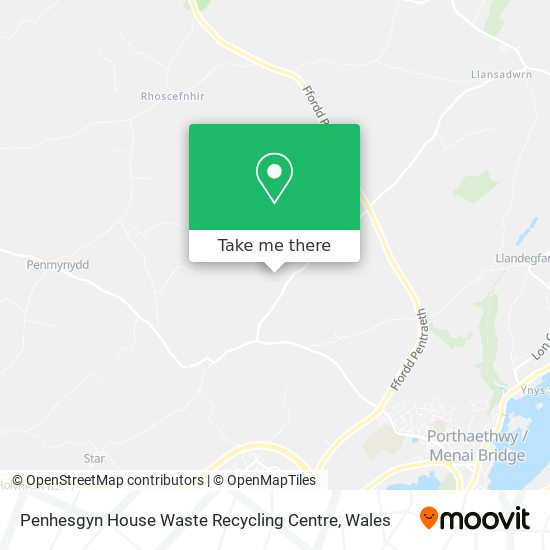 Penhesgyn House Waste Recycling Centre map