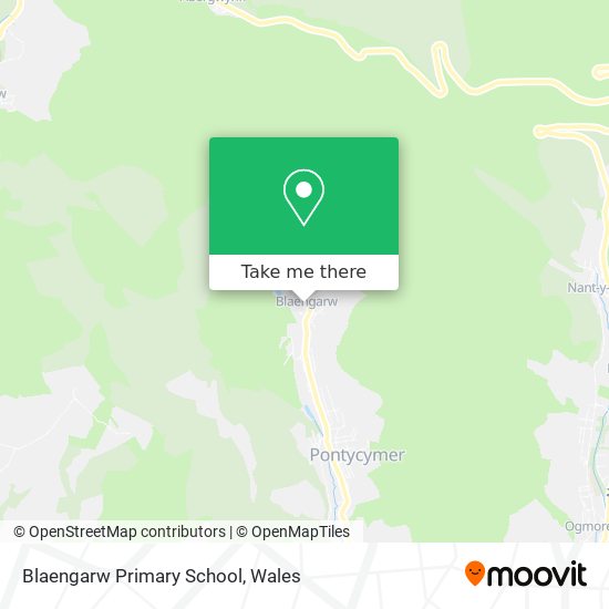 Blaengarw Primary School map