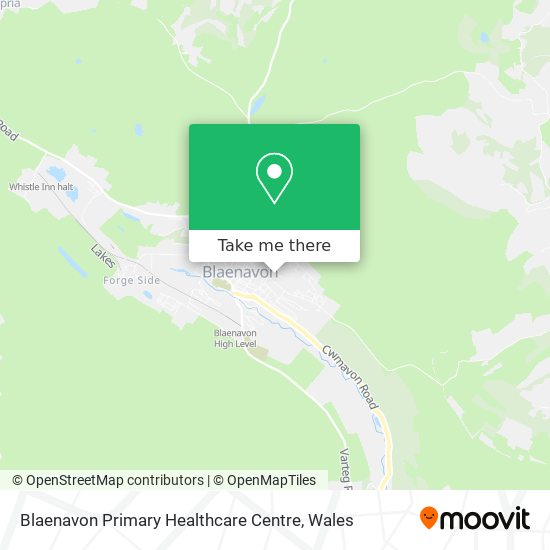Blaenavon Primary Healthcare Centre map