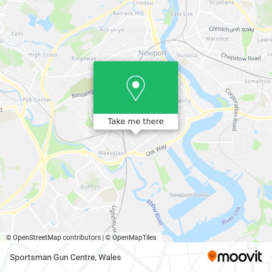 Sportsman Gun Centre map