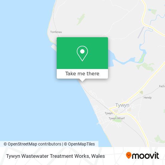 Tywyn Wastewater Treatment Works map