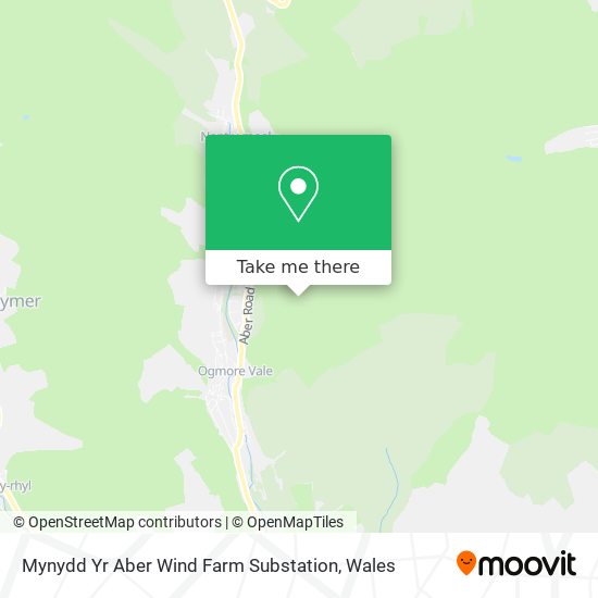 Mynydd Yr Aber Wind Farm Substation map