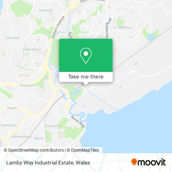 Lamby Way Industrial Estate map