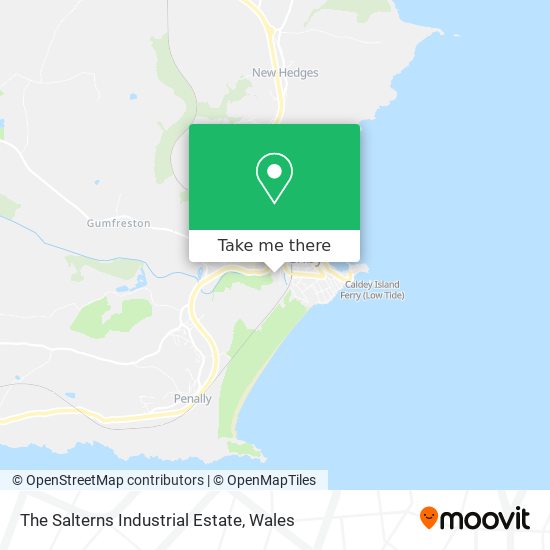 The Salterns Industrial Estate map