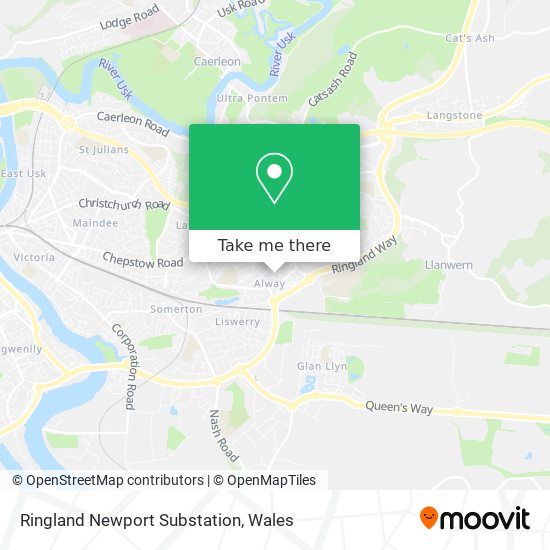 Ringland Newport Substation map