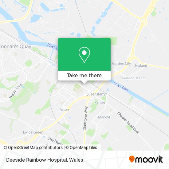 Deeside Rainbow Hospital map