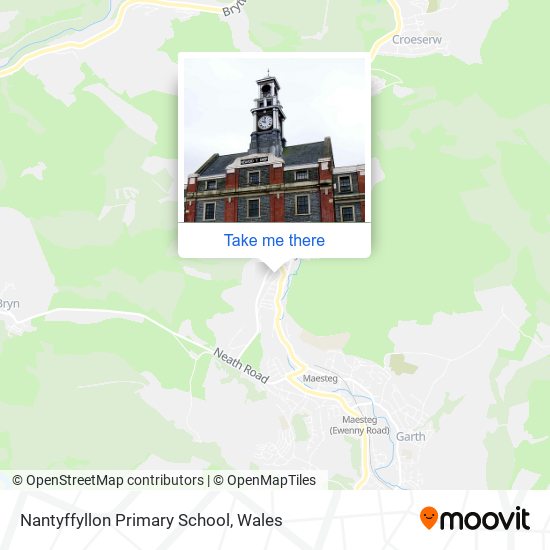 Nantyffyllon Primary School map