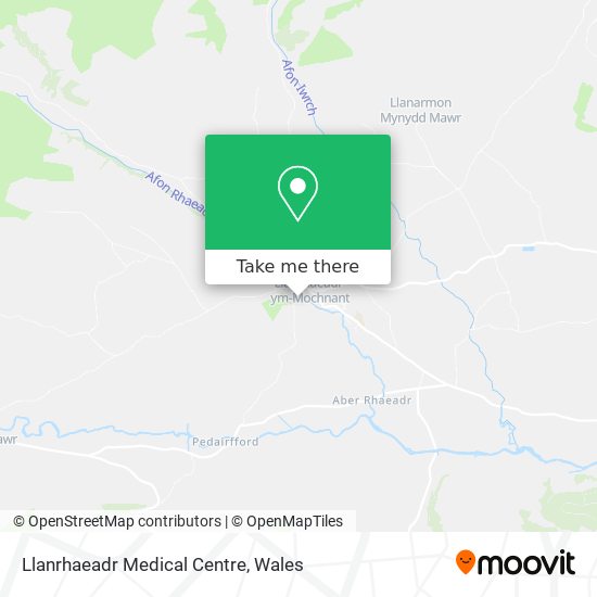 Llanrhaeadr Medical Centre map