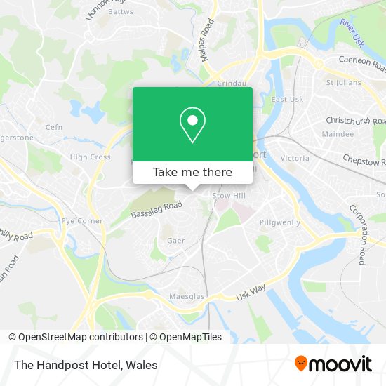 The Handpost Hotel map