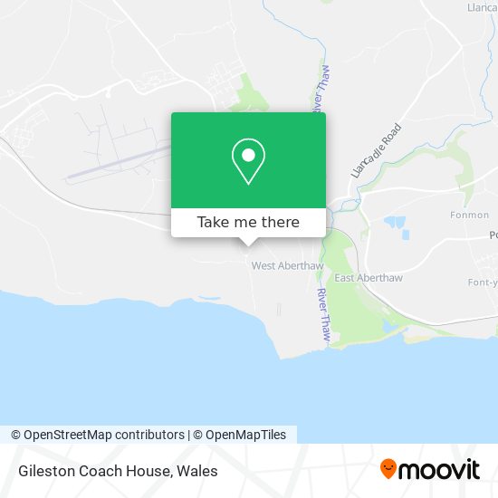 How to get to Gileston Coach House in The Vale Of by Bus or