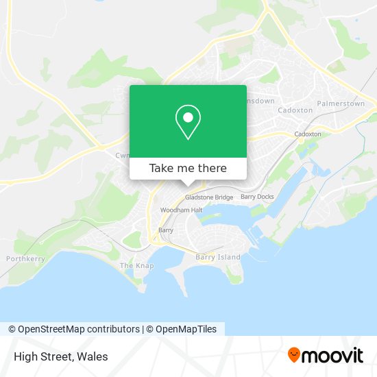 High Street map