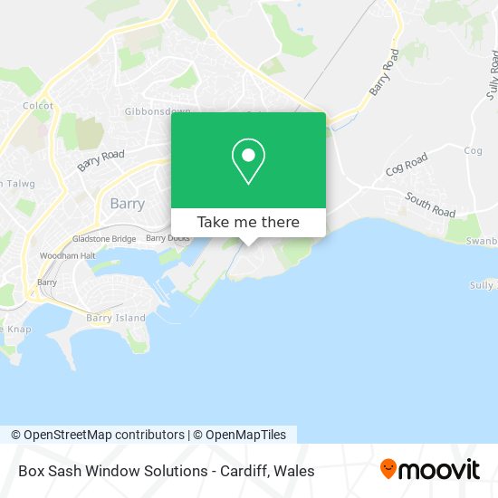 Box Sash Window Solutions - Cardiff map