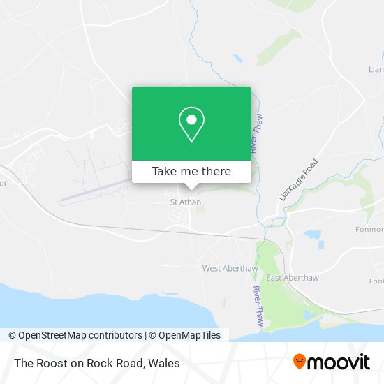 The Roost on Rock Road map