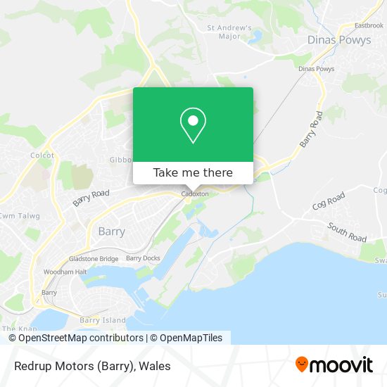 Redrup Motors (Barry) map