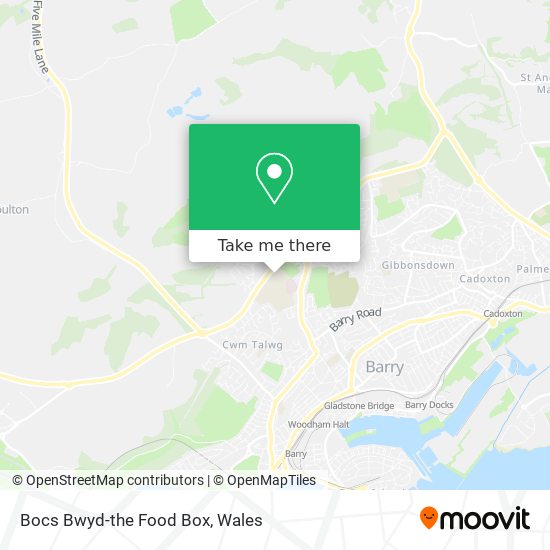 Bocs Bwyd-the Food Box map
