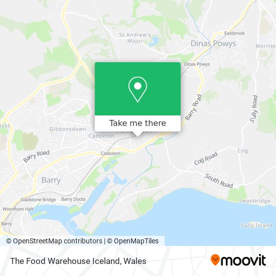 The Food Warehouse Iceland map
