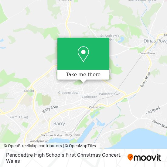 Pencoedtre High Schools First Christmas Concert map