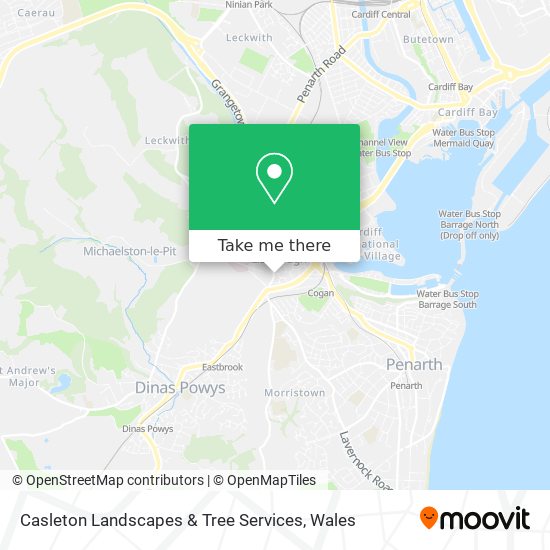 Casleton Landscapes & Tree Services map