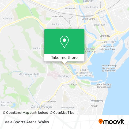 Vale Sports Arena map