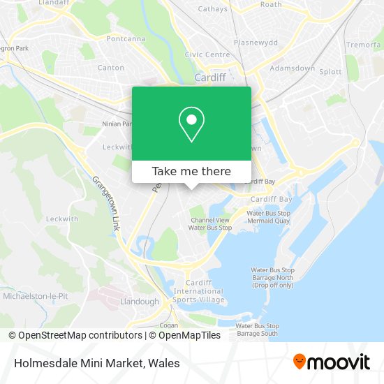 Holmesdale Mini Market map