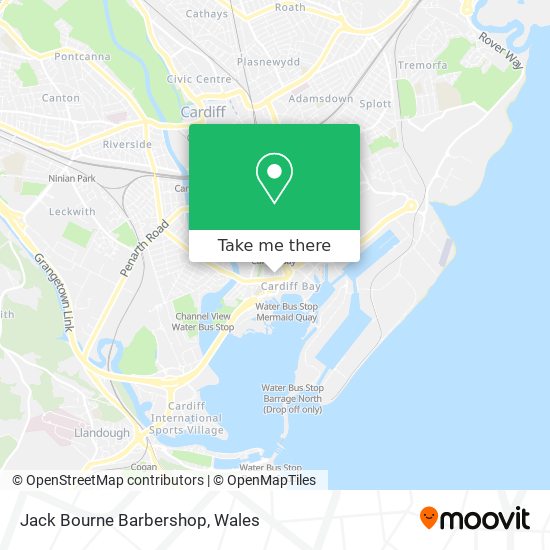 Jack Bourne Barbershop map