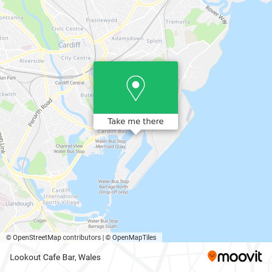 Lookout Cafe Bar map