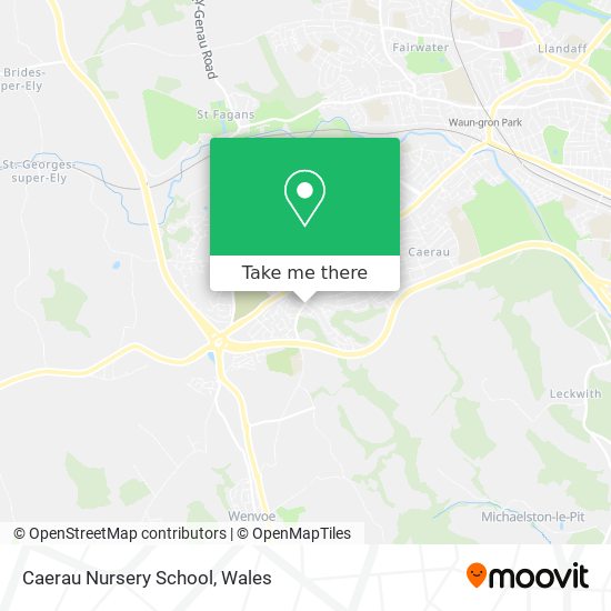 Caerau Nursery School map