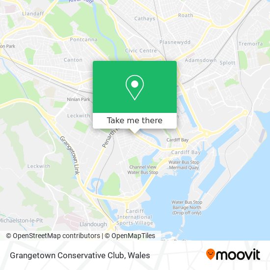 Grangetown Conservative Club map