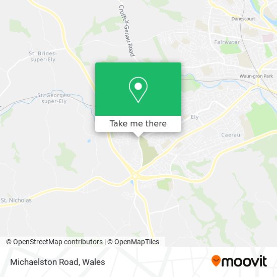 Michaelston Road map