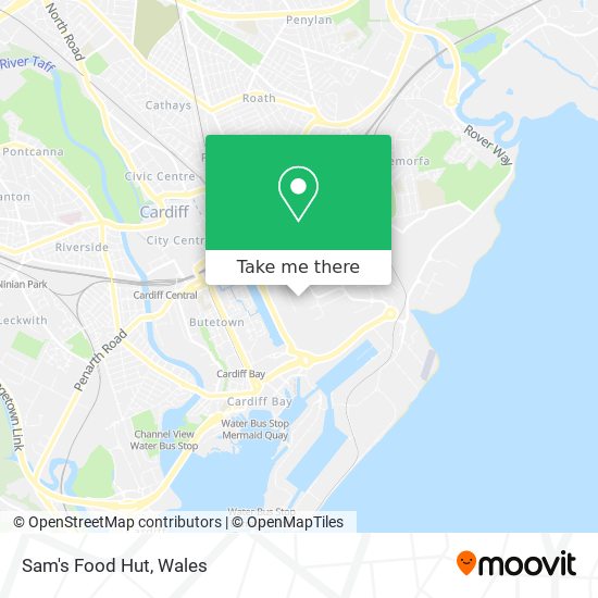 Sam's Food Hut map