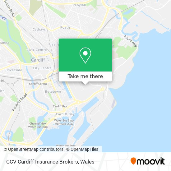 CCV Cardiff Insurance Brokers map