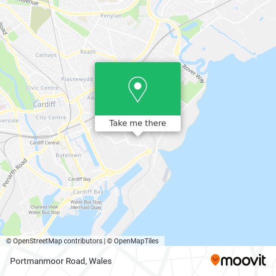 Portmanmoor Road map