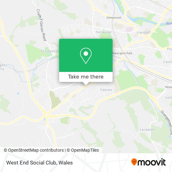 West End Social Club map