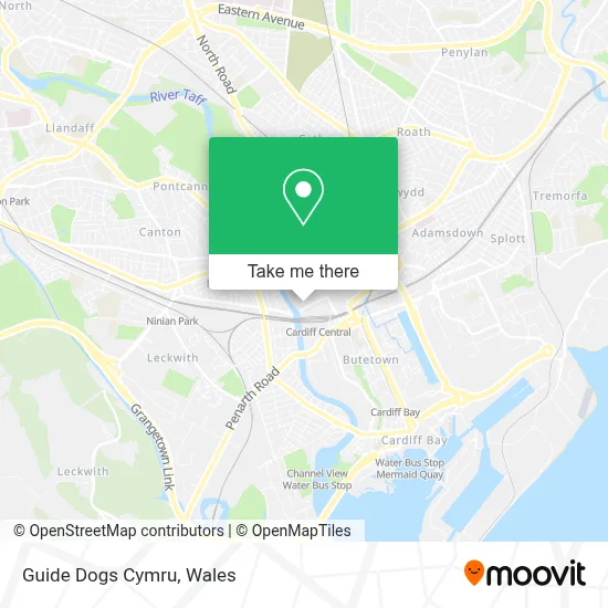 Guide Dogs Cymru map