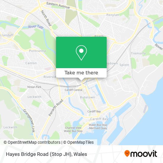 Hayes Bridge Road (Stop JH) map