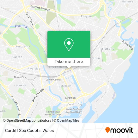 Cardiff Sea Cadets map