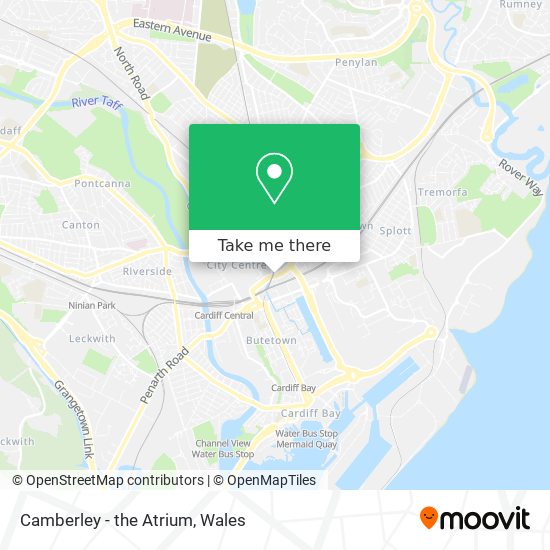 Camberley - the Atrium map
