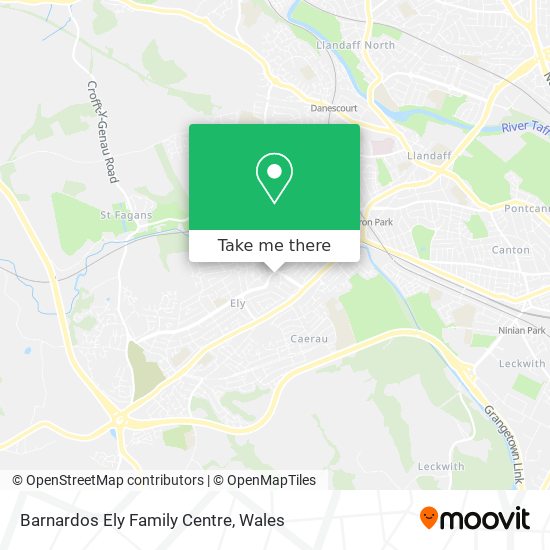 Barnardos Ely Family Centre map