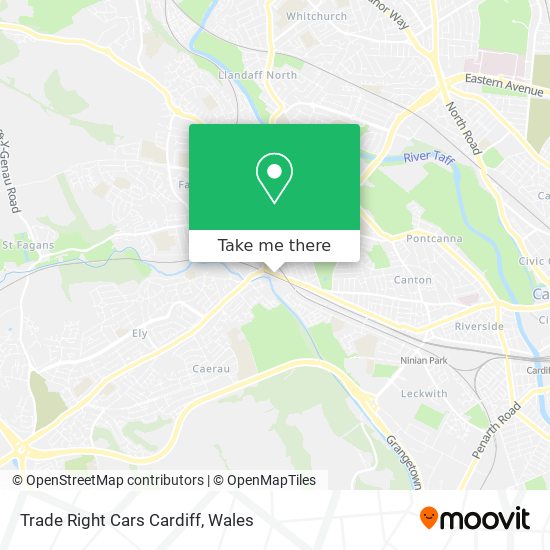 Trade Right Cars Cardiff map