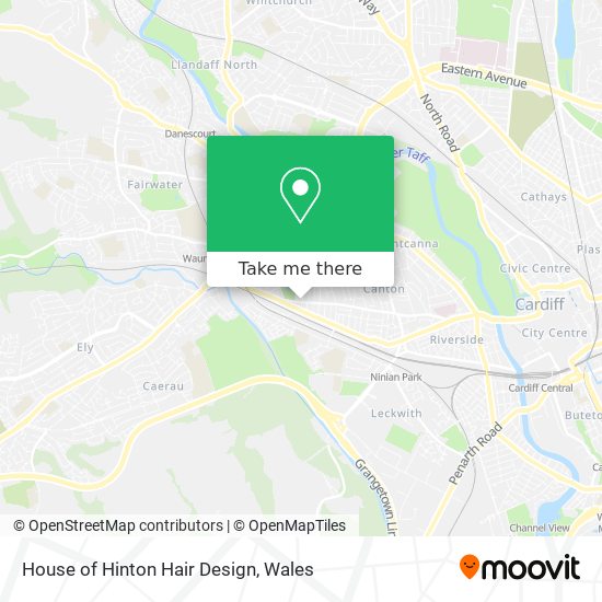 House of Hinton Hair Design map