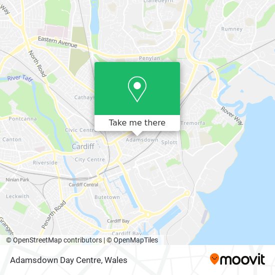 Adamsdown Day Centre map