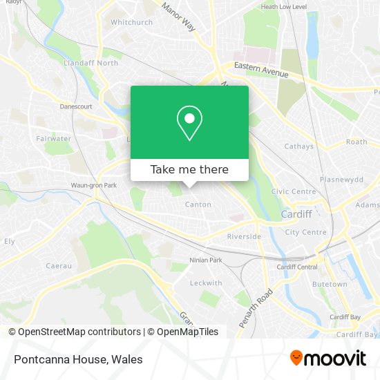Pontcanna House map